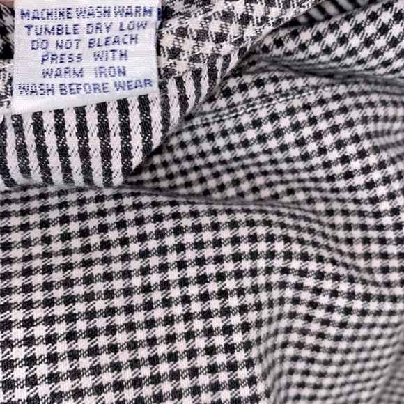 Vintage black & white checkered overalls jumpsuit romper shorts size large - Picture 8 of 8